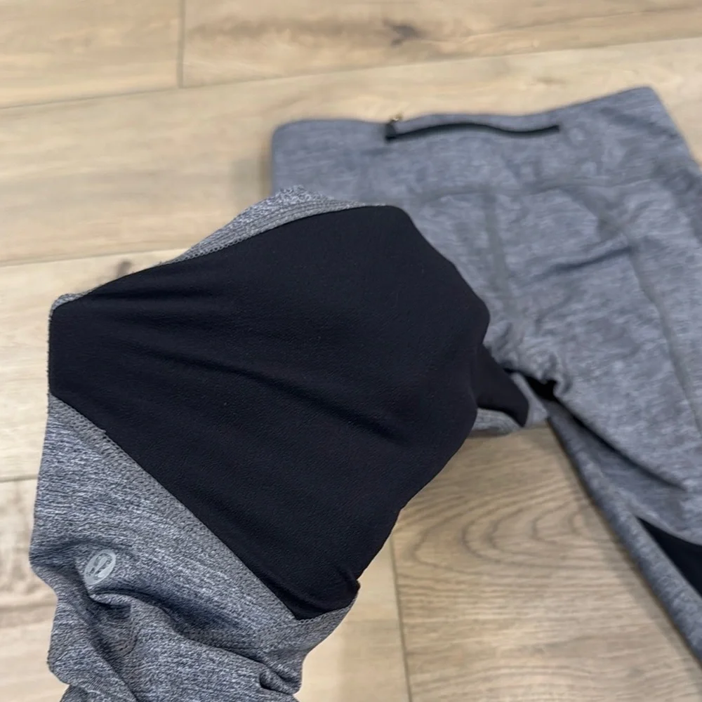 Lululemon Pace Rival High Rise Crop Leggings Women’s Gray and Black